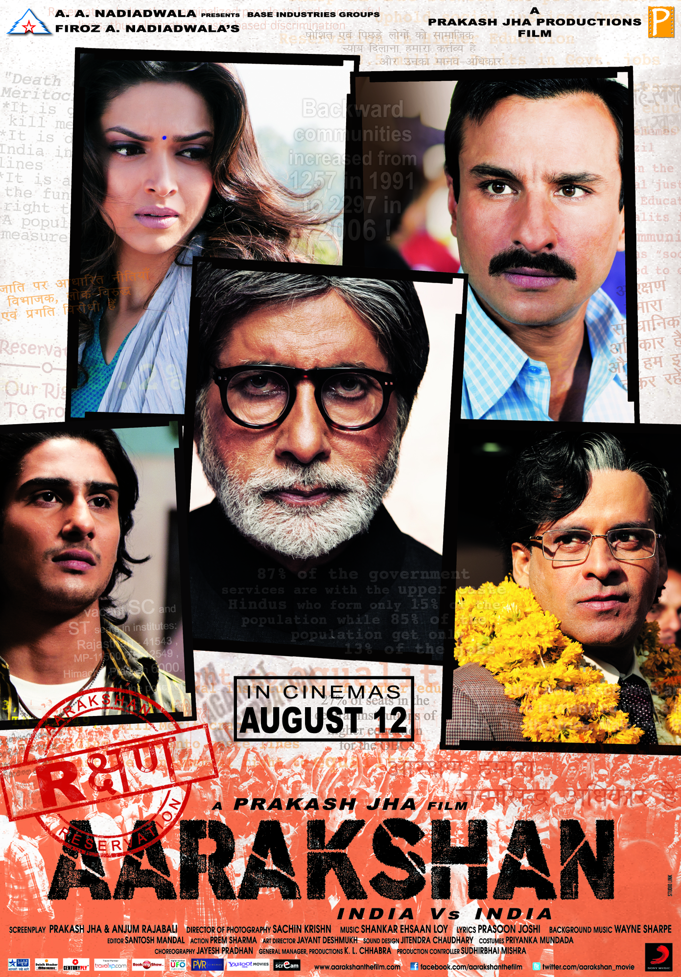 Aarakshan poster