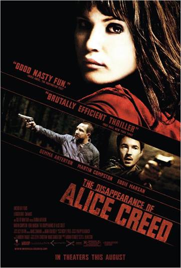 The Disappearance of Alice Creed poster