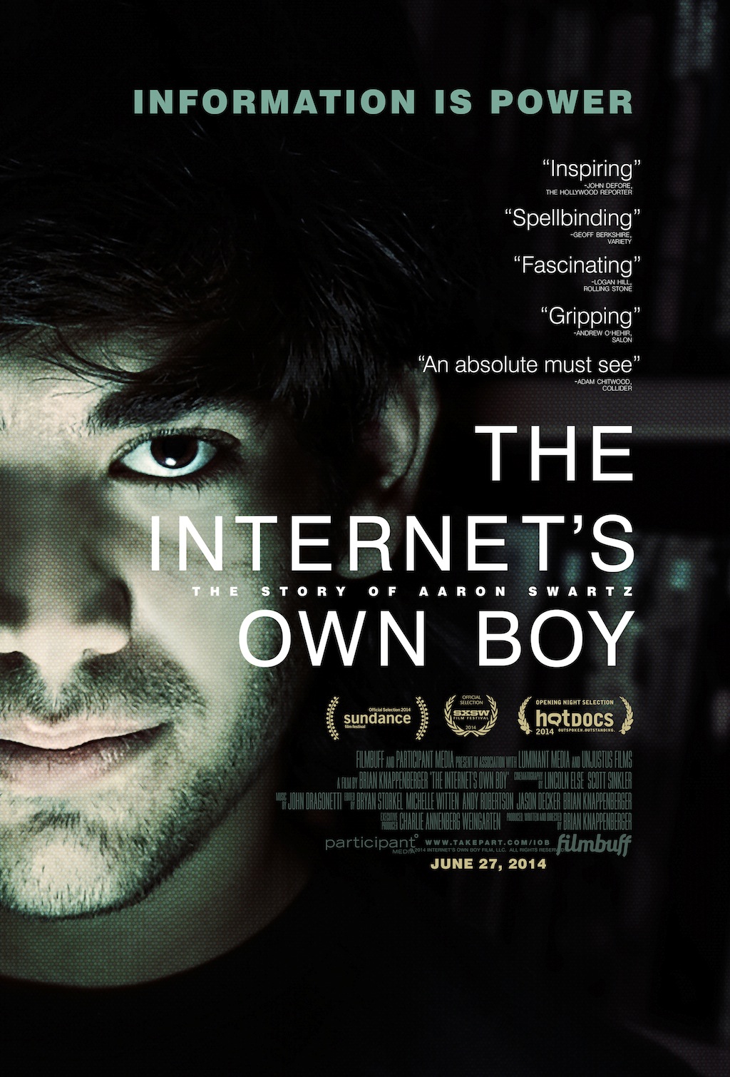 The Internet’s Own Boy: The Story of Aaron Swartz poster