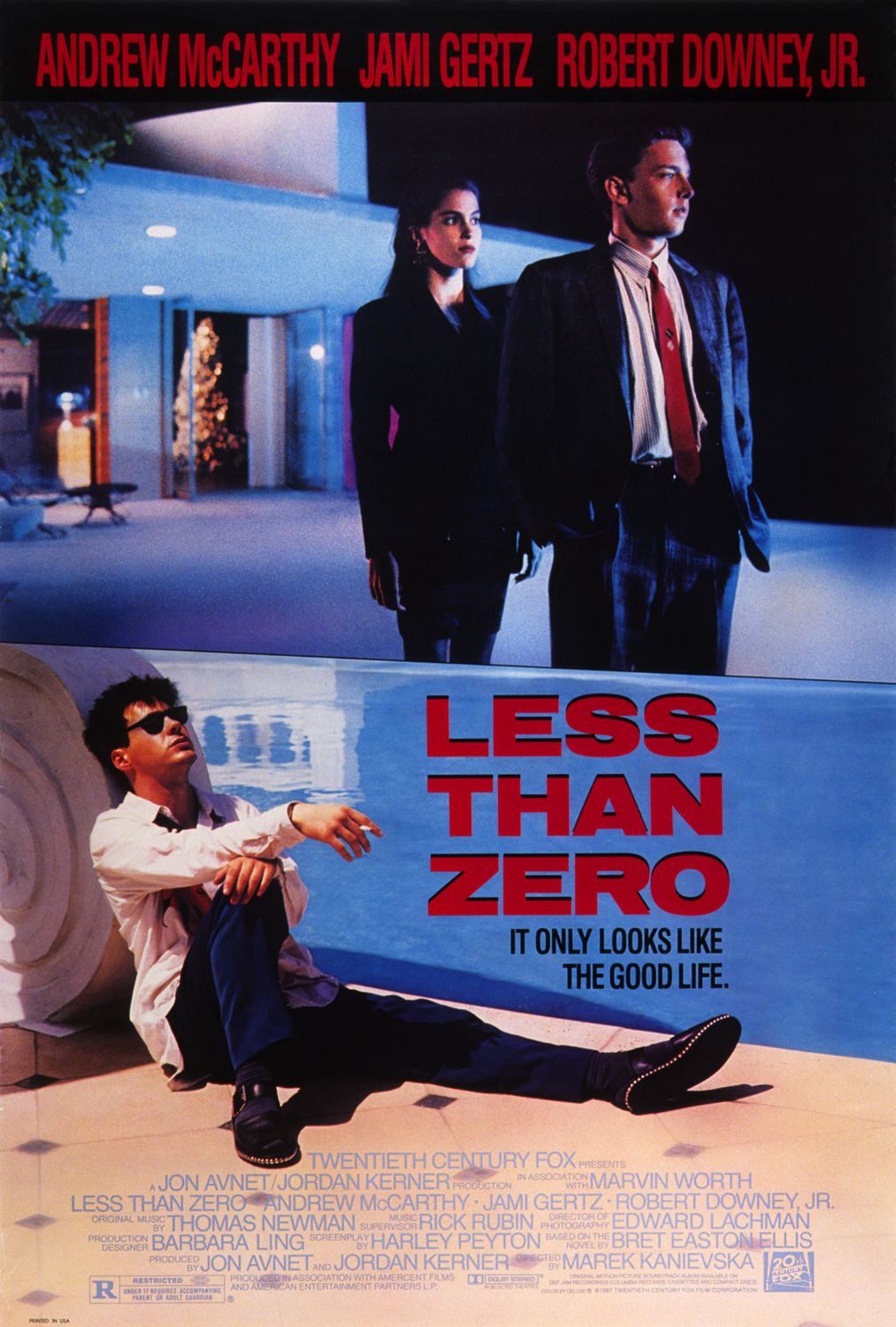 Less than Zero poster