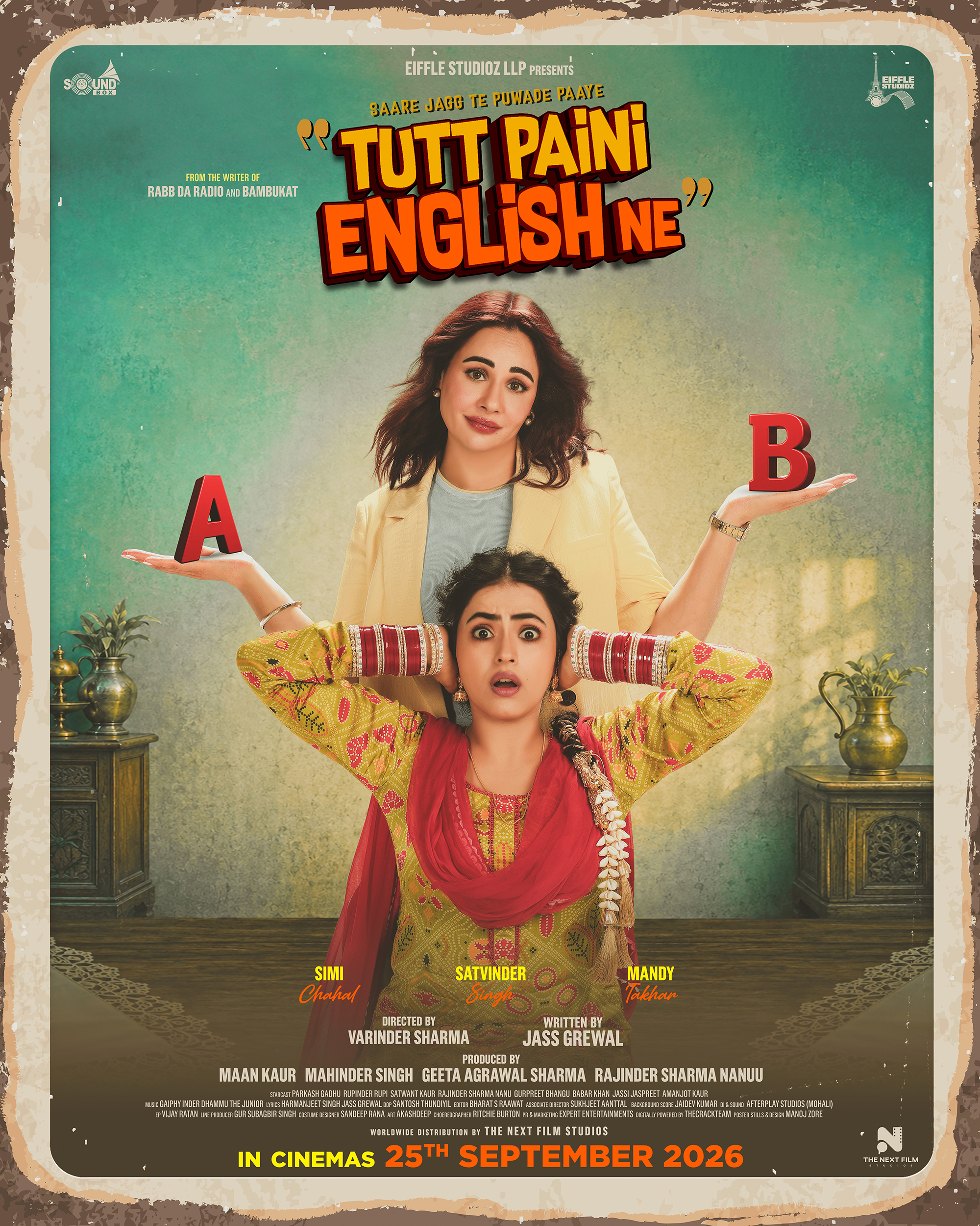 Tutt Paini English Ne poster