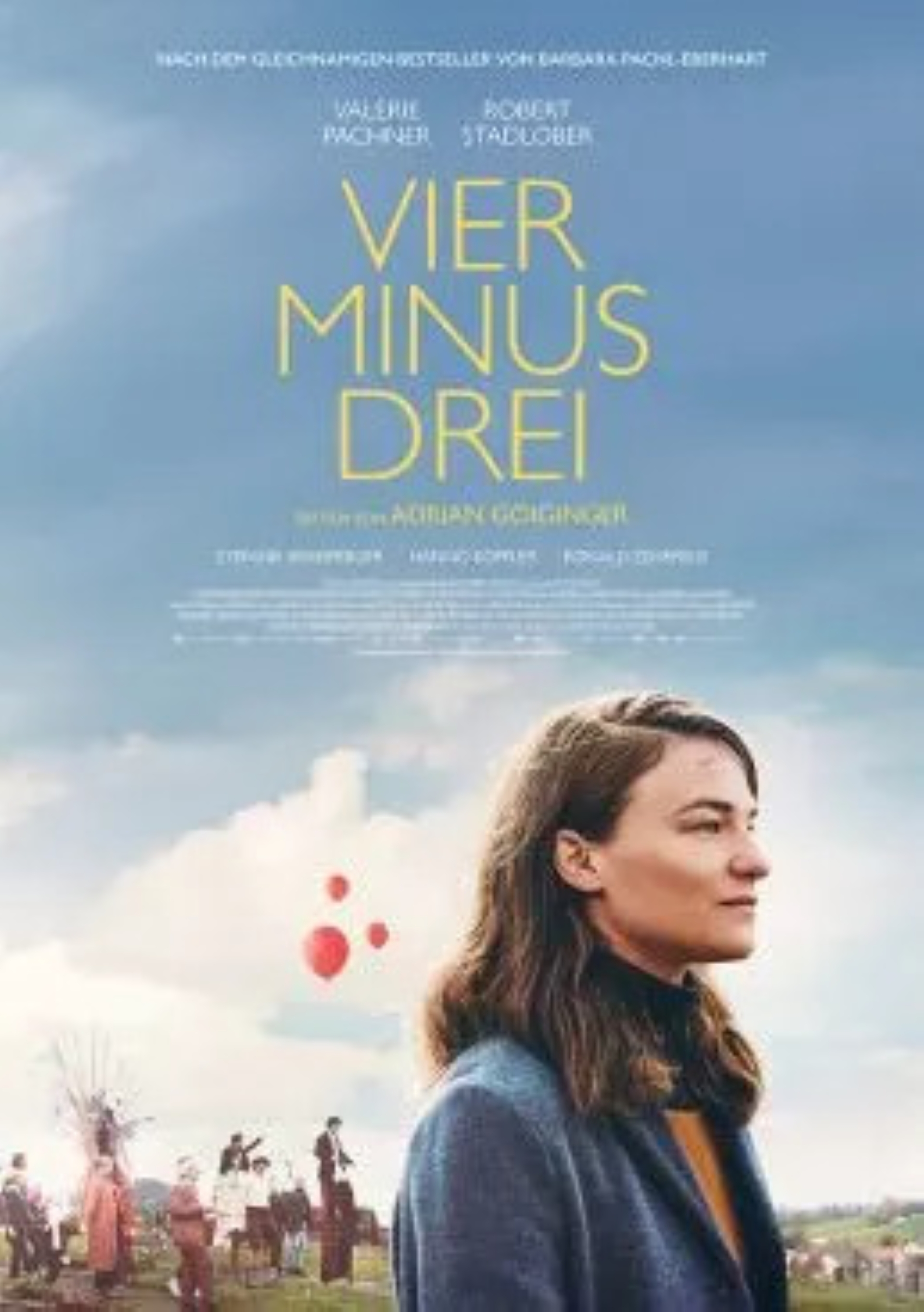 Vier minus drei